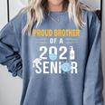 Proud Brother Of a 2021 Senior Shirt Graduation Comfort Colors Sweatshirt Blue Jean
