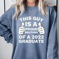 Proud Brother Of 2022 Graduate Class Of 2022 Graduation Comfort Colors Sweatshirt Blue Jean