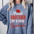 Proud Brother Of a Class Of 2026 Graduate For Graduation Comfort Colors Sweatshirt Blue Jean