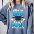 Proud Brother Of Two 2024 Graduates Twin Family Graduation Comfort Colors Sweatshirt Blue Jean