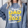 Proud Dad Of A 2023 Senior Graduation Comfort Colors Sweatshirt Blue Jean