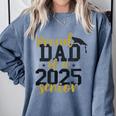 Proud Dad Of a 2025 Senior Graduation Comfort Colors Sweatshirt Blue Jean