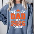 Proud Dad Of A 2026 Senior Basketball Graduation Family Comfort Colors Sweatshirt Blue Jean