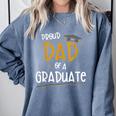 Proud Dad Of A Class Of 2021 Graduate Graduation Comfort Colors Sweatshirt Blue Jean