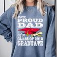 Proud Dad Graduation Shirt 2018 Graduate Tee Comfort Colors Sweatshirt Blue Jean