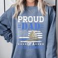 Proud Dad Of A State Trooper Police Officer Graduation Comfort Colors Sweatshirt Blue Jean