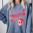 Proud Educated Latina Graduation Masters Degree PhD Comfort Colors Sweatshirt Blue Jean