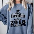 Proud Father Of A Class Of 2018 Graduate Tee Graduation Z1 Comfort Colors Sweatshirt Blue Jean