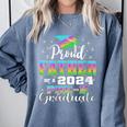 Proud Father Of PreK School Graduate 2024 Graduation Father Comfort Colors Sweatshirt Blue Jean
