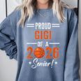 Proud GIGI Of 2026 Senior Basketball Student Graduation Comfort Colors Sweatshirt Blue Jean