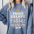Proud Grampy Of A Class Of 2025 Graduate Senior Graduation Comfort Colors Sweatshirt Blue Jean