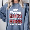 Proud Grandma Of A 2026 Graduate Class Of Graduation Comfort Colors Sweatshirt Blue Jean