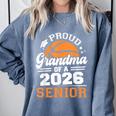 Proud Grandma Of A 2026 Senior Basketball Graduation Comfort Colors Sweatshirt Blue Jean