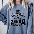 Proud Grandma Of A Class Of 2018 Tee Graduate Graduation Z1 Comfort Colors Sweatshirt Blue Jean