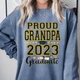 Proud Grandpa Of A 2023 Graduate Graduation Comfort Colors Sweatshirt Blue Jean