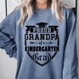 Proud Grandpa Of a Kindergarten Grad Graduation Shirt Comfort Colors Sweatshirt Blue Jean