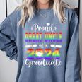 Proud Great Uncle Of 2024 Graduate Class 2024 Graduation Comfort Colors Sweatshirt Blue Jean