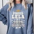 Proud Lela Of A Class Of 2025 Graduate Senior Graduation Comfort Colors Sweatshirt Blue Jean