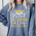 Proud Lil Cousin Of a 2026 Graduate Class Senior Graduation Comfort Colors Sweatshirt Blue Jean