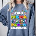 Proud MAMA Of a 2025 PRE-K Graduate -Graduation Comfort Colors Sweatshirt Blue Jean