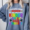 Proud MAWMAW Of Awesome Kindergarten Pre-K Graduation 2025 Comfort Colors Sweatshirt Blue Jean
