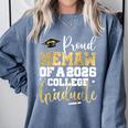 Proud Memaw Of 2026 Graduate College Graduation Comfort Colors Sweatshirt Blue Jean