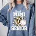 Proud Mimi Of A 2026 Senior Baseball Graduation Leopard Comfort Colors Sweatshirt Blue Jean