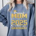 Proud Mom Of 2025 Graduate College Shirt Graduation Comfort Colors Sweatshirt Blue Jean
