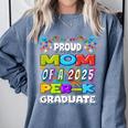 Proud MOM Of a 2025 PRE-K Graduate -Graduation Comfort Colors Sweatshirt Blue Jean
