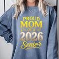 Proud Mom Of A 2026 Senior Graduation Pride Comfort Colors Sweatshirt Blue Jean