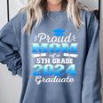 Proud Mom Of 5th Grade Graduate 2024 Elementary Graduation Comfort Colors Sweatshirt Blue Jean