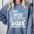 Proud MOM Of A 8th Grade Graduate 2025 Elementary Graduation Comfort Colors Sweatshirt Blue Jean
