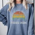 Proud Mom Of a Class Of 2021 Graduate Senior 21 Graduation Comfort Colors Sweatshirt Blue Jean