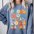 Proud Mom Of A Class Of 2023 Graduated Graduation Women Comfort Colors Sweatshirt Blue Jean