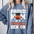 Proud Mom Of a Football Senior 2026 Graduation Gifts Comfort Colors Sweatshirt Blue Jean