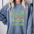 Proud Mother Of a 2019 Graduate Graduation T-Shirt Comfort Colors Sweatshirt Blue Jean