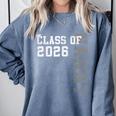 Proud Nanny Of A 2026 Graduate Grad Senior Graduation Comfort Colors Sweatshirt Blue Jean