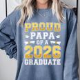 Proud Papa Of A 2026 Graduate Shirt Class Of 2026 Graduation Comfort Colors Sweatshirt Blue Jean