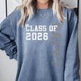Proud Pappy Of A 2026 Graduate Grad Senior Graduation Comfort Colors Sweatshirt Blue Jean