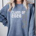 Proud Pops Of A 2026 Graduate Grad Senior Graduation Comfort Colors Sweatshirt Blue Jean