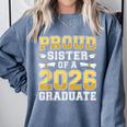 Proud Sister Of A 2026 Graduate Shirt Class 2026 Graduation Comfort Colors Sweatshirt Blue Jean