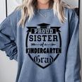 Proud Sister Of a Kindergarten Grad Graduation Shirt Comfort Colors Sweatshirt Blue Jean