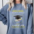 Proud Step Dad The Class Of 2019 Graduate Graduation Shirt Comfort Colors Sweatshirt Blue Jean