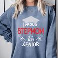 Proud Stepmom Of a 2019 Senior Graduation Family Comfort Colors Sweatshirt Blue Jean