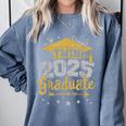 Proud Twin Of a 2025 Graduate Team 25 Senior Graduation Comfort Colors Sweatshirt Blue Jean