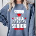 Proud Uncle Of A 2023 Senior Class Of 2023 Graduation Comfort Colors Sweatshirt Blue Jean