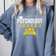 Psychology Degree Graduation Senior Celebration Grad Party Comfort Colors Sweatshirt Blue Jean