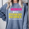Psychology Degree Major Graduation 2024 Psychologist PsyD Comfort Colors Sweatshirt Blue Jean