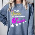 Queen 6th Grade Graduation For Girls Comfort Colors Sweatshirt Blue Jean