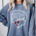 Queen PhD Doctorate Degree Graduation EdD PsyD Premium Tri-Blend Comfort Colors Sweatshirt Blue Jean